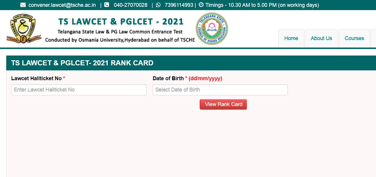 TS LAWCET Results 2021 Manabadi Out