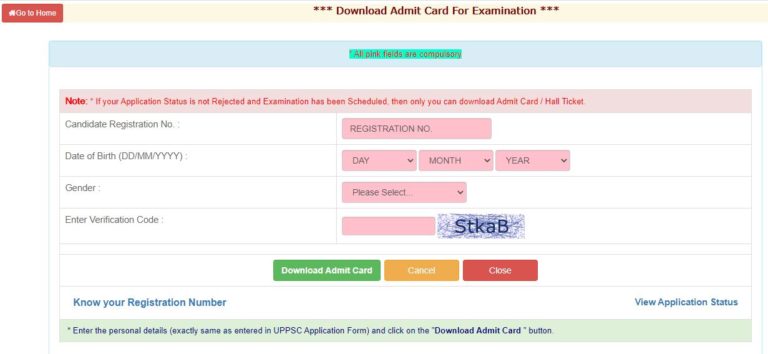 UPPSC Lecturer Aashram Paddhati Admit Card 2021