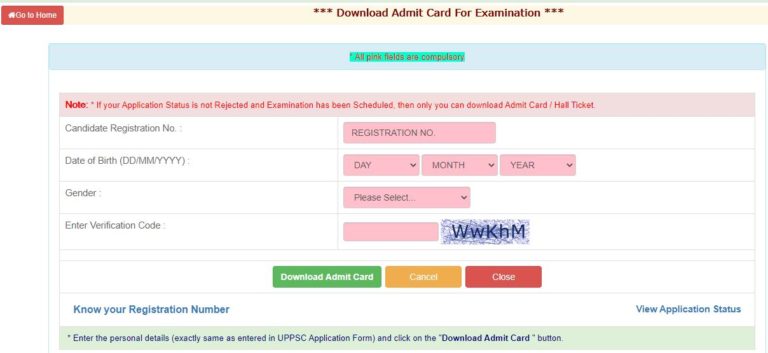 UPPSC Staff Nurse Admit Card 2021