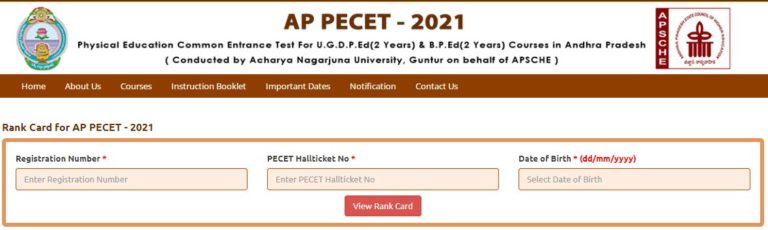 AP PECET Results 2021