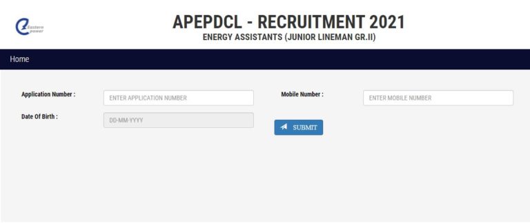 APEPDCL JLM Hall Ticket 2021 for Energy Assistant Physical Test