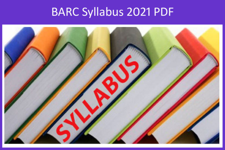 BARC Syllabus 2021 PDF