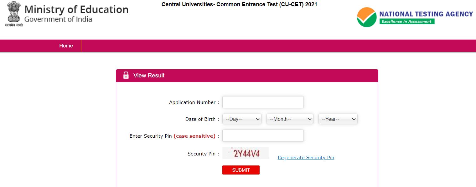 CUCET 2021 Result