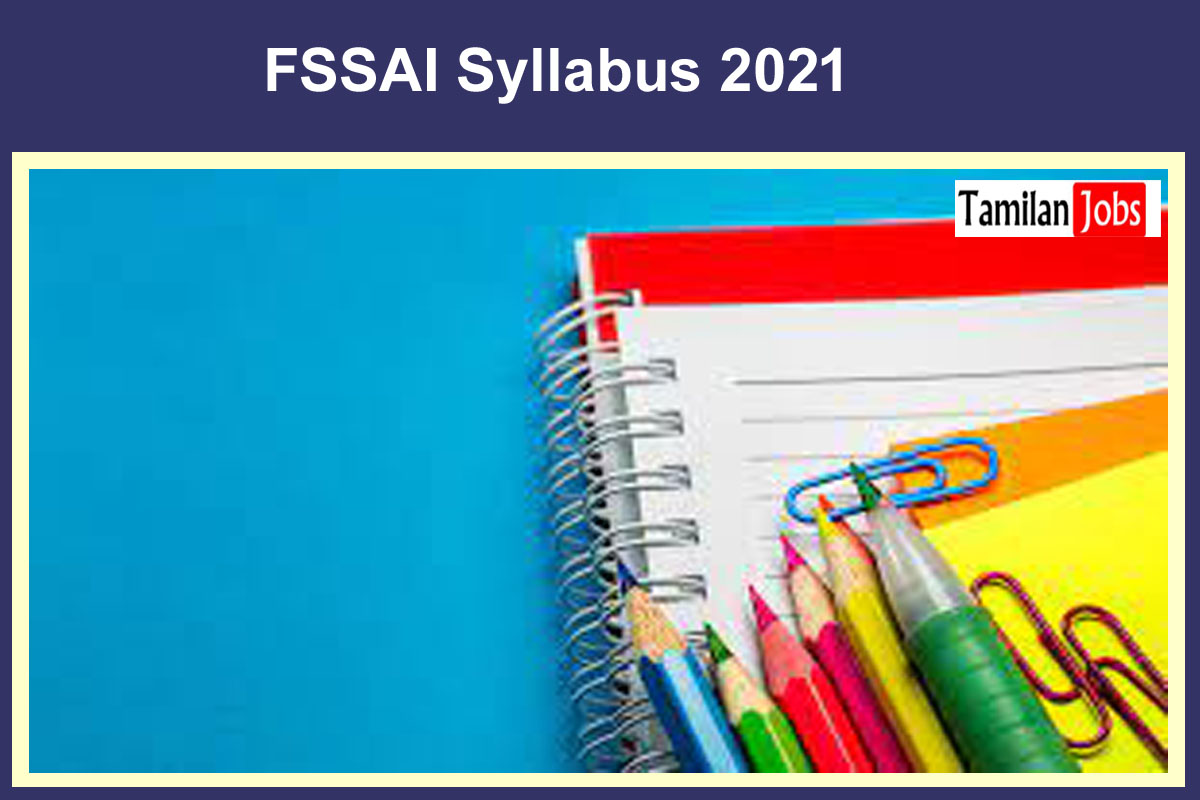 Fssai Syllabus 2021