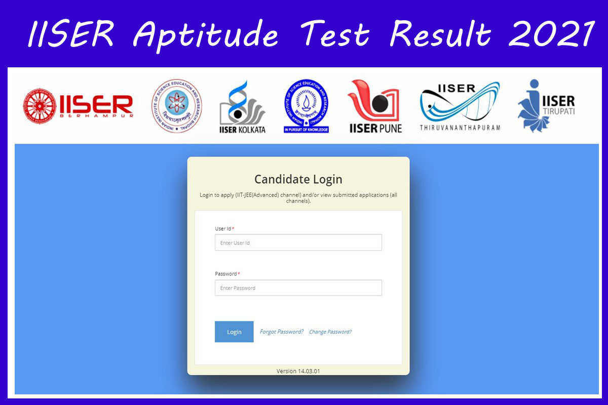 IISER Aptitude Test Result 2021