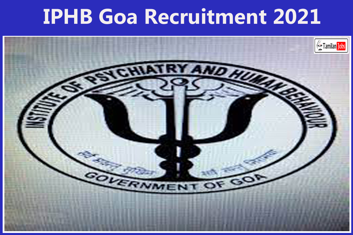 IPHB Goa Recruitment 2021