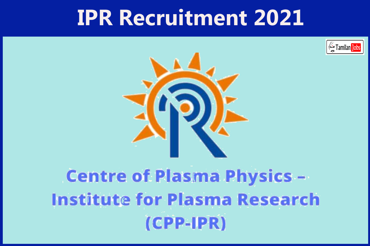 IPR Recruitment 2021