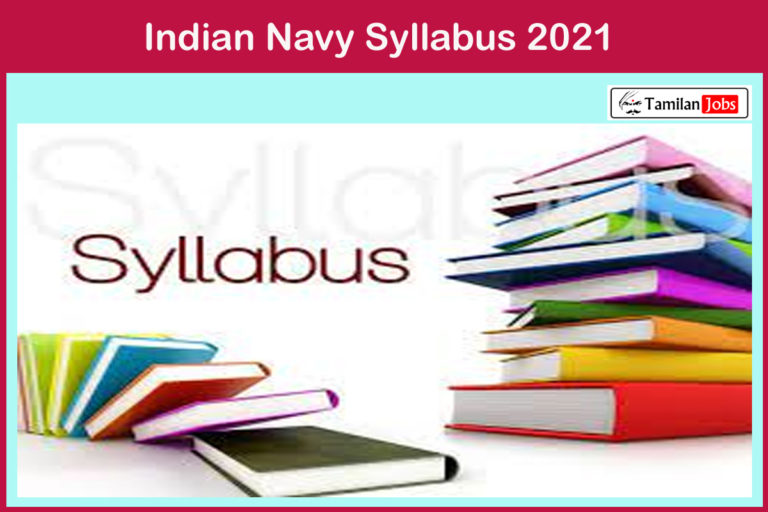 Indian Navy Syllabus 2021