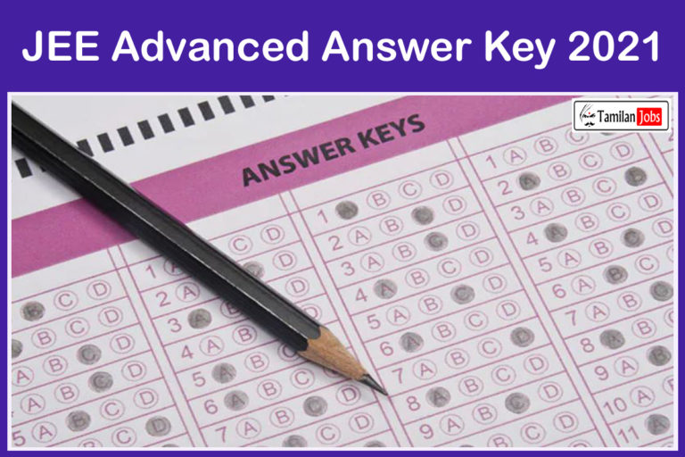 JEE Advanced Answer Key 2021