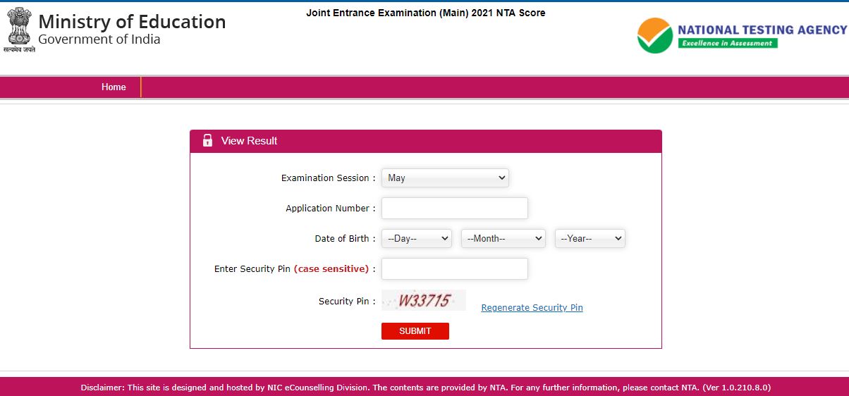 JEE Main Result 2021