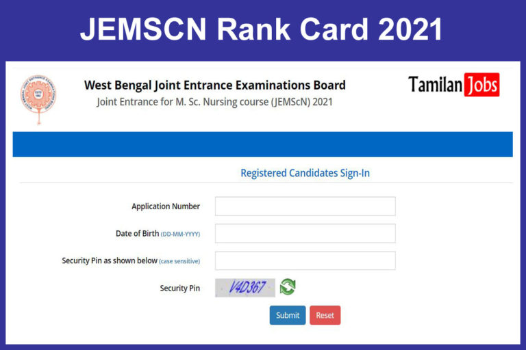 JEMSCN Rank Card 2021