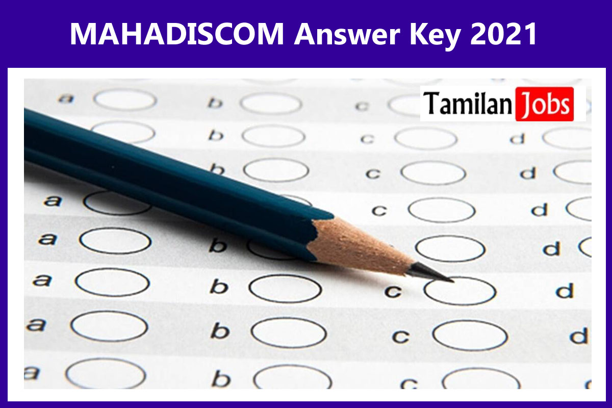 MAHADISCOM Answer Key 2021