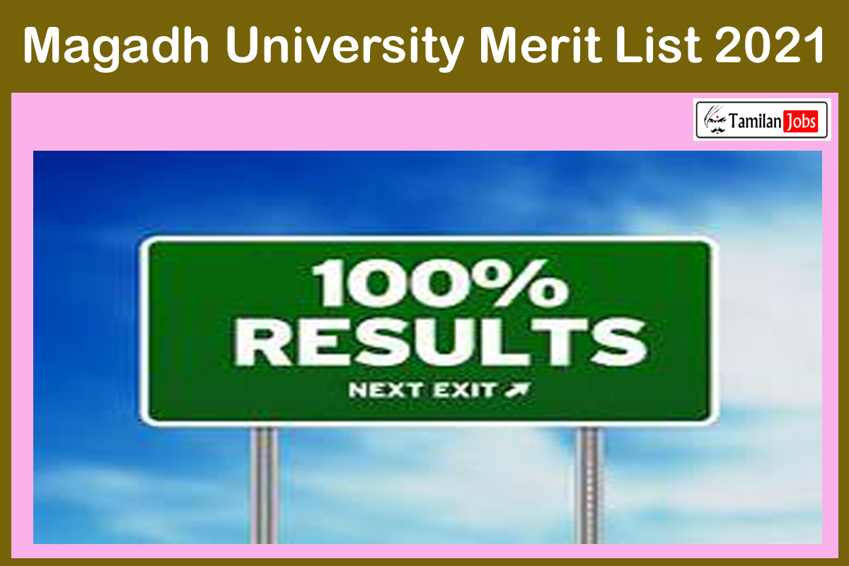 Magadh University Merit List 2021