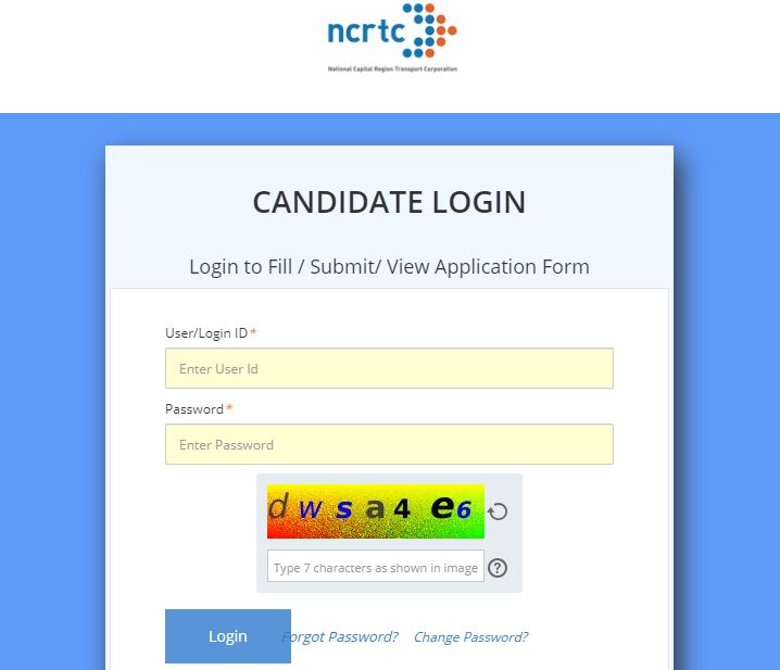 NCRTC Admit Card 2021 Download