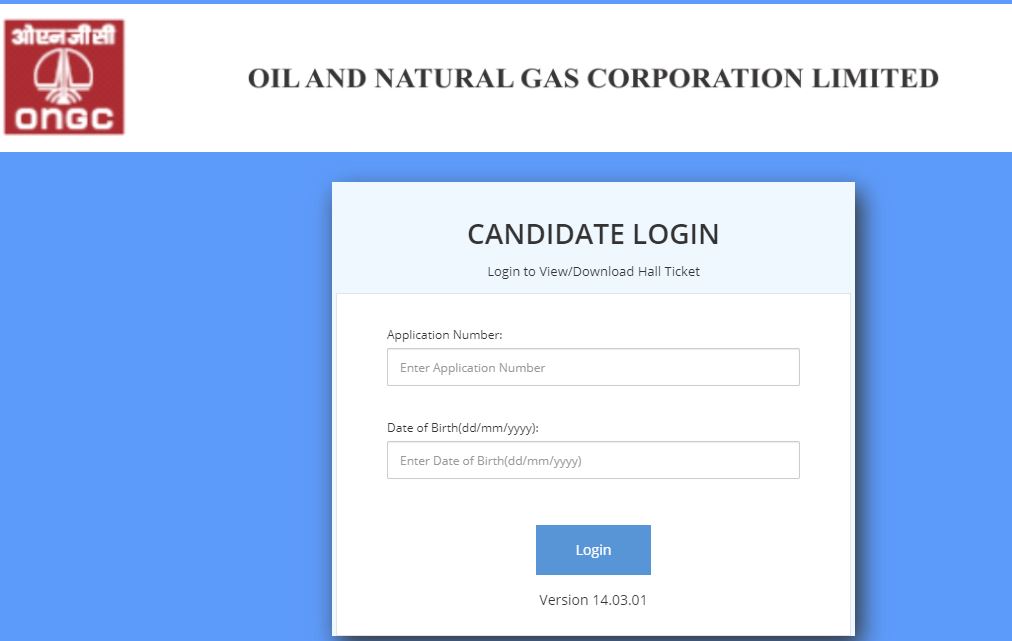 ONGC Admit Card 2021