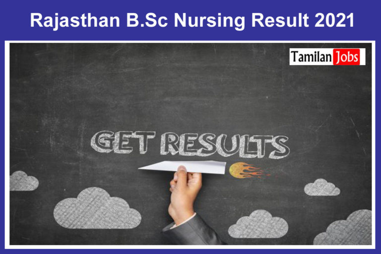 Rajasthan B.Sc Nursing Result 2021