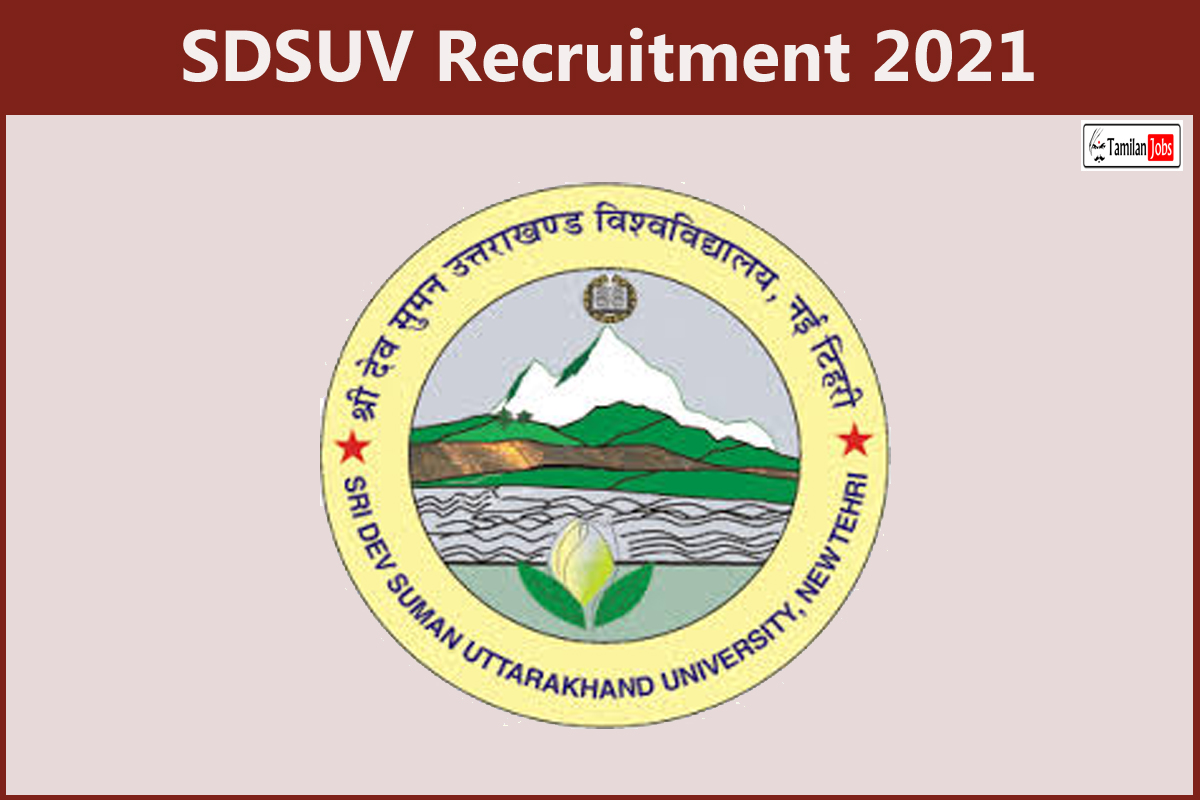SDSUV Recruitment 2021