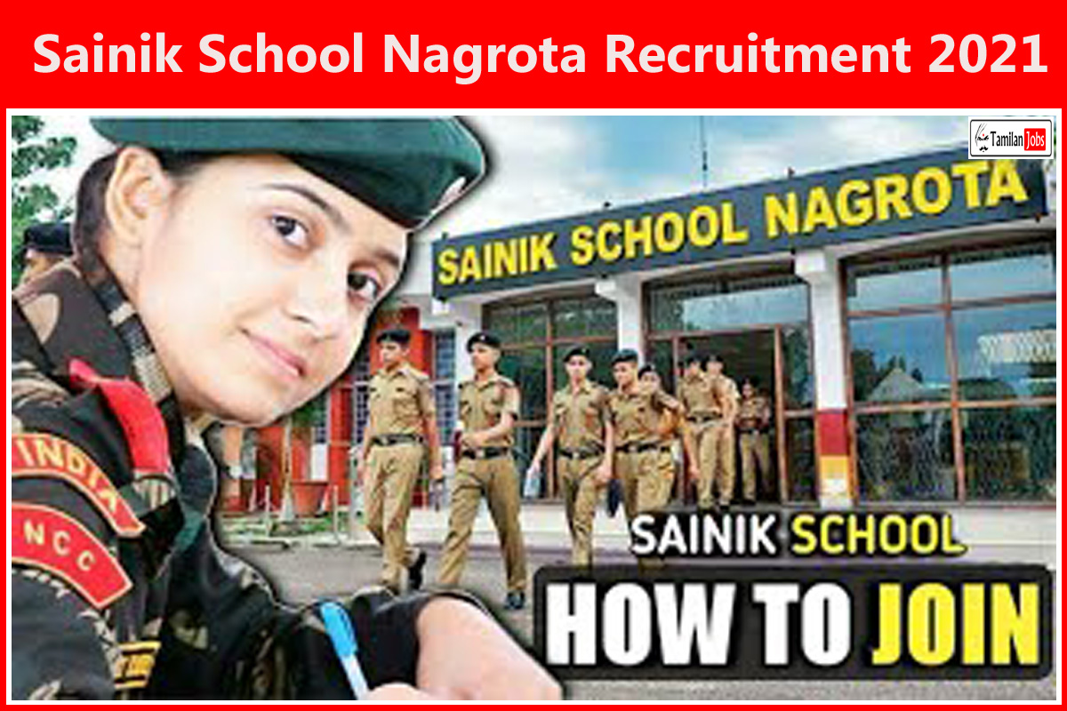 Sainik School Nagrota Recruitment 2021