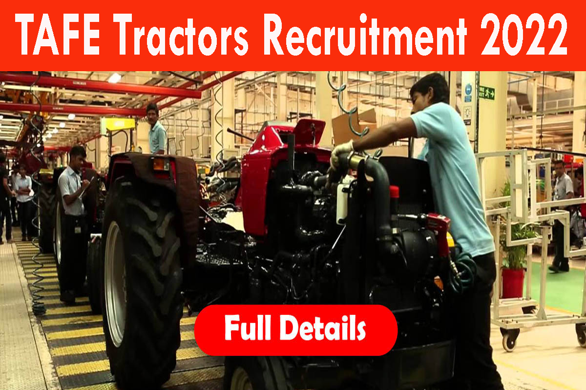 TAFE Tractors Recruitment 2022