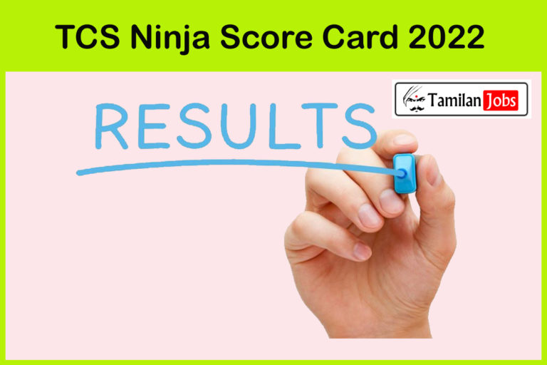 TCS Ninja Score Card 2022