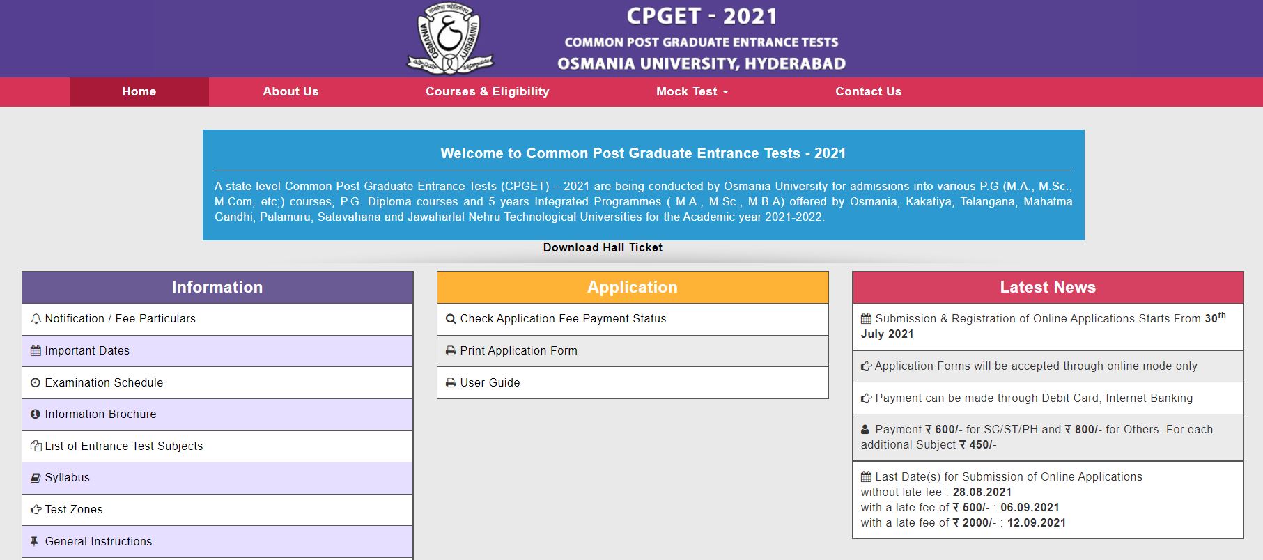 TS CPGET Results 2021