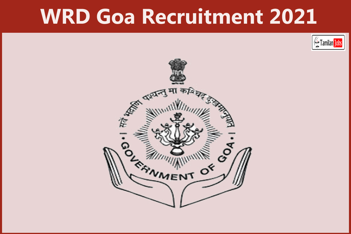 WRD Goa Recruitment 2021