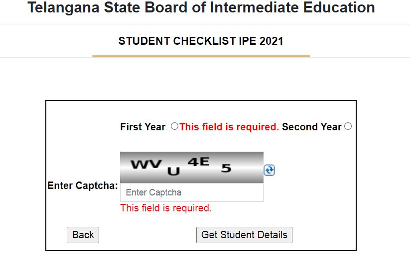 TS Inter 1st Year Hall Ticket 2021 Download Telangana Intermediate