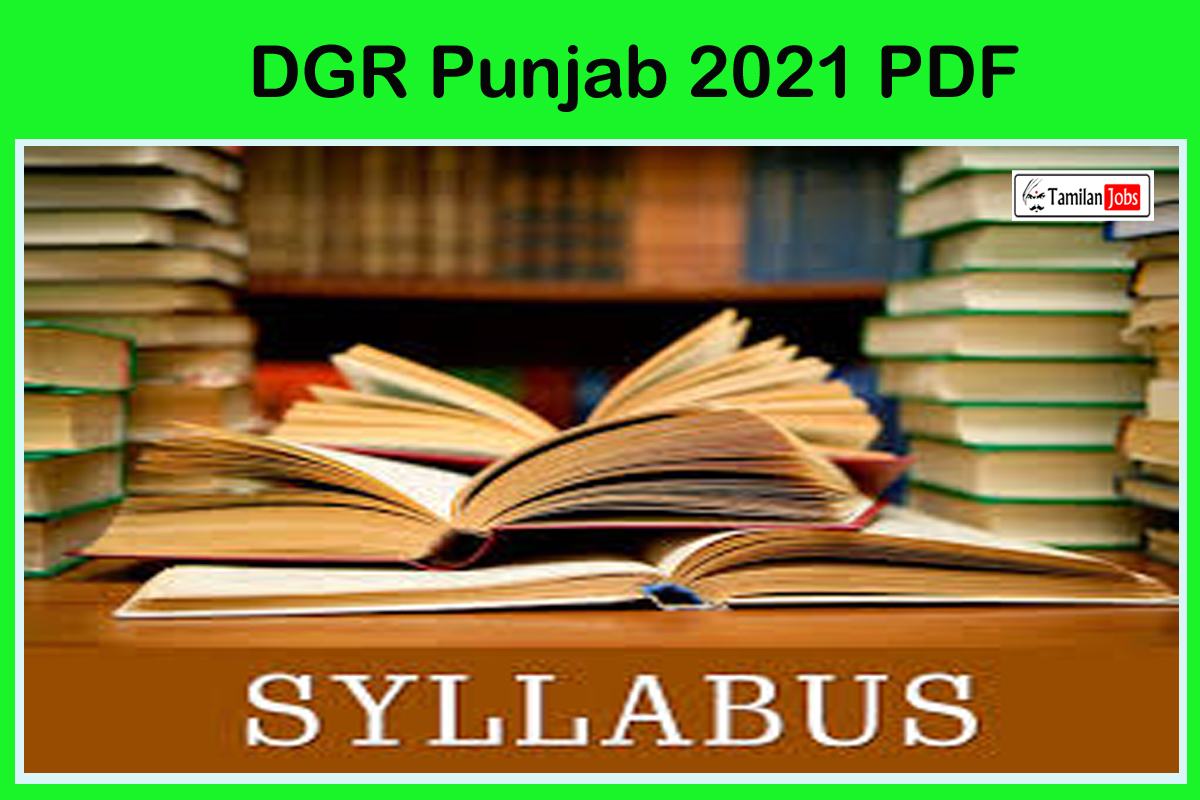 DGR Punjab 2021 PDF