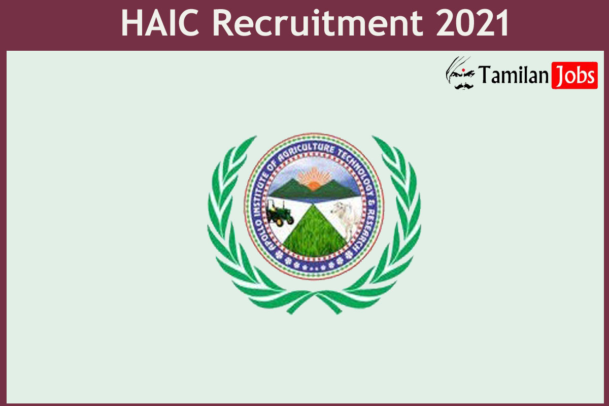 HAIC Recruitment 2021