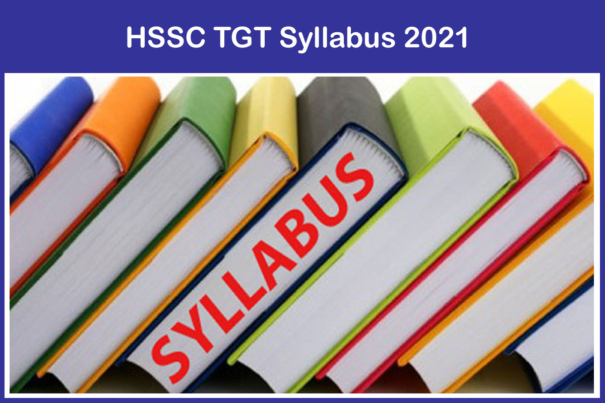 HSSC TGT Syllabus 2021