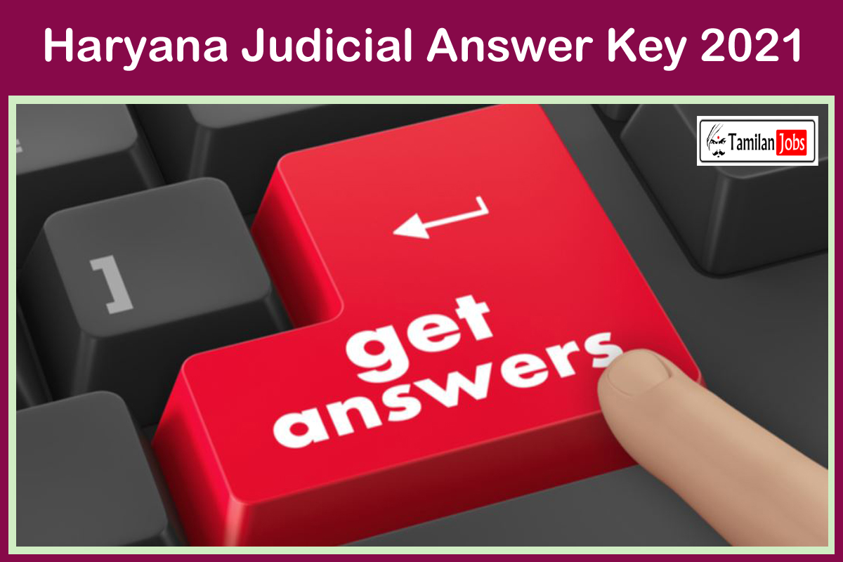Haryana Judicial Answer Key 2021