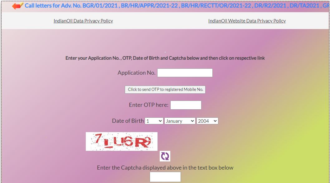 IOCL Apprentice Admit Card 2021