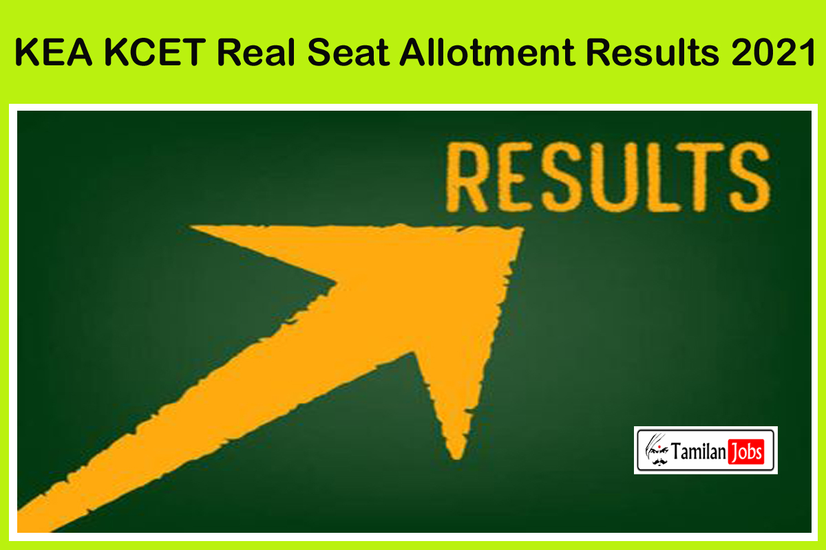 KEA KCET Real Seat Allotment Results 2021