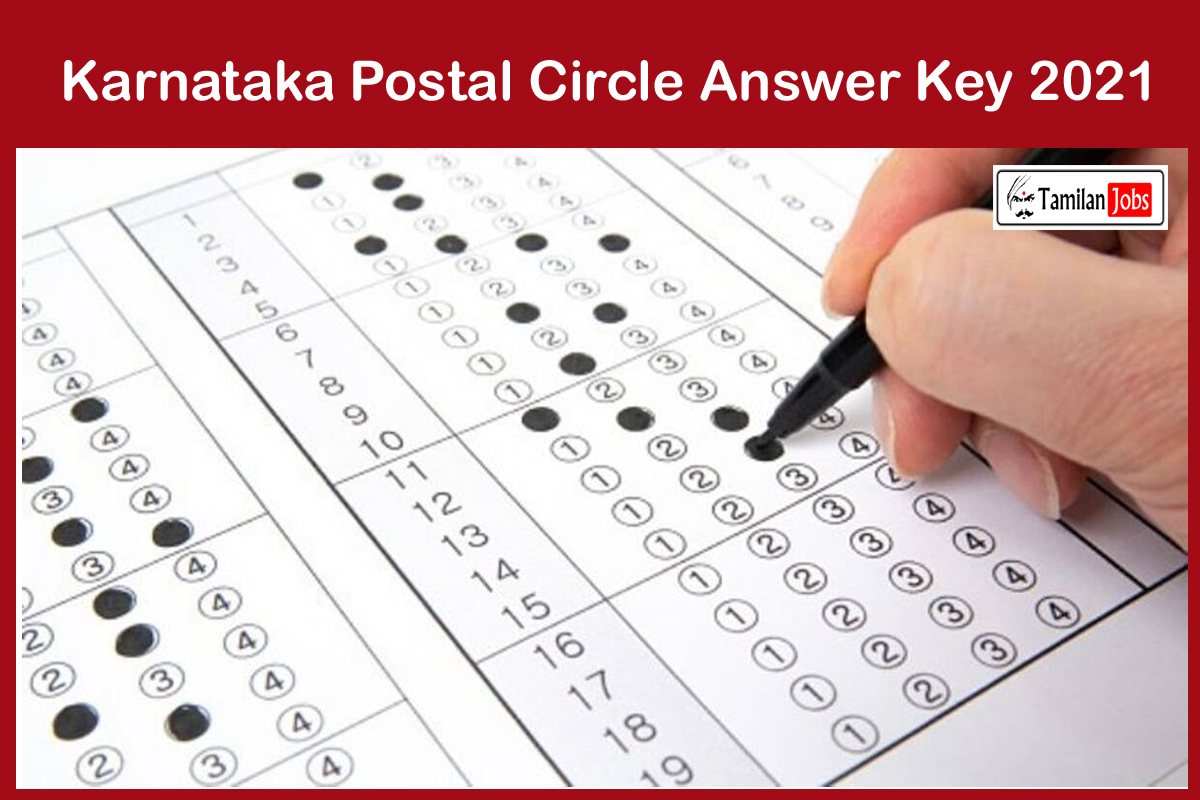 Karnataka Postal Circle Answer Key 2021