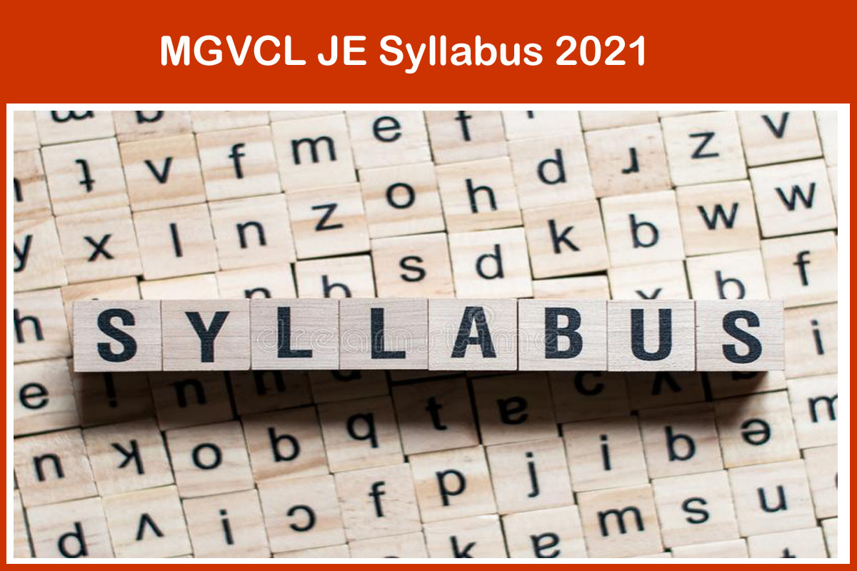 MGVCL JE Syllabus 2021