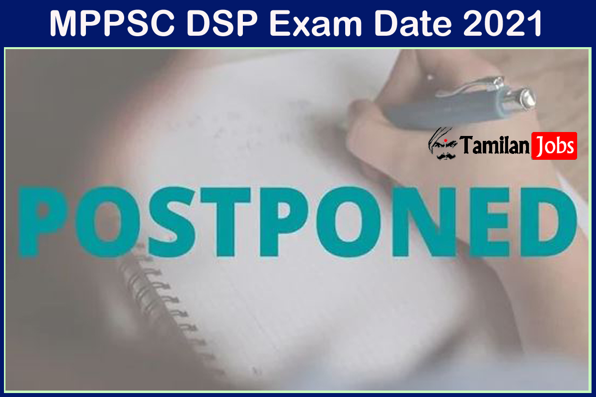 MPPSC DSP Exam Date 2021