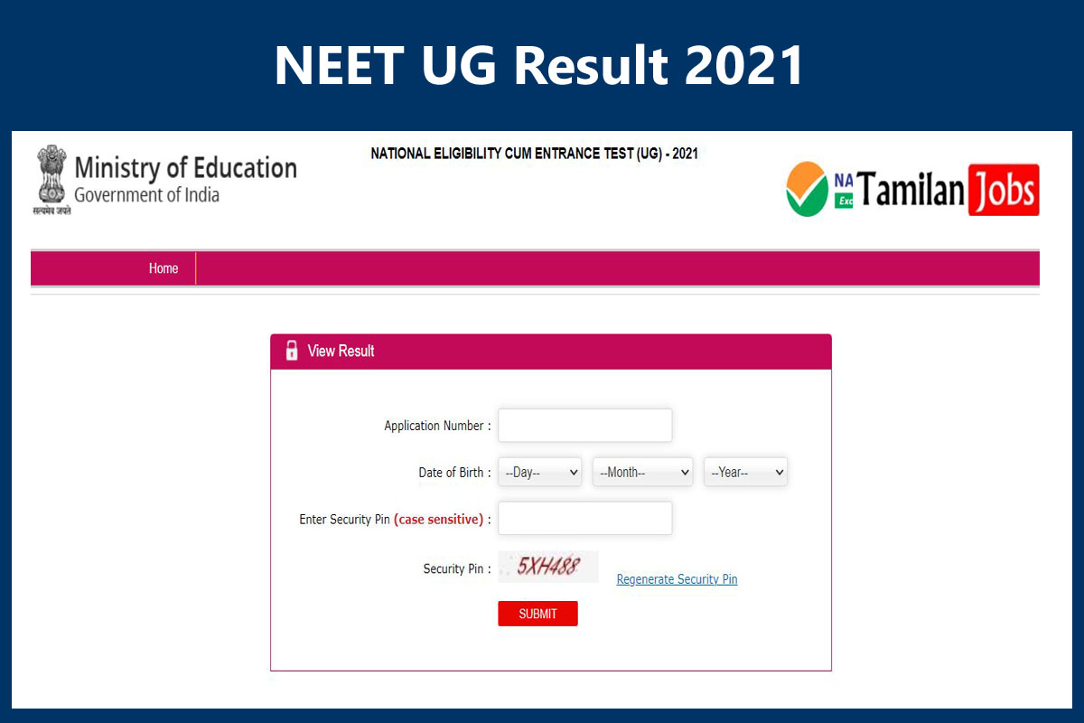 NEET UG Result 2021