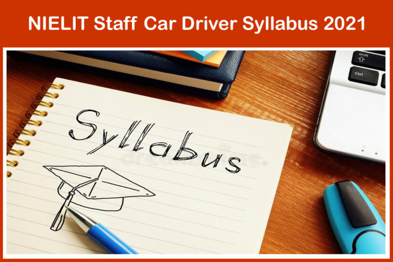 NIELIT Staff Car Driver Syllabus 2021