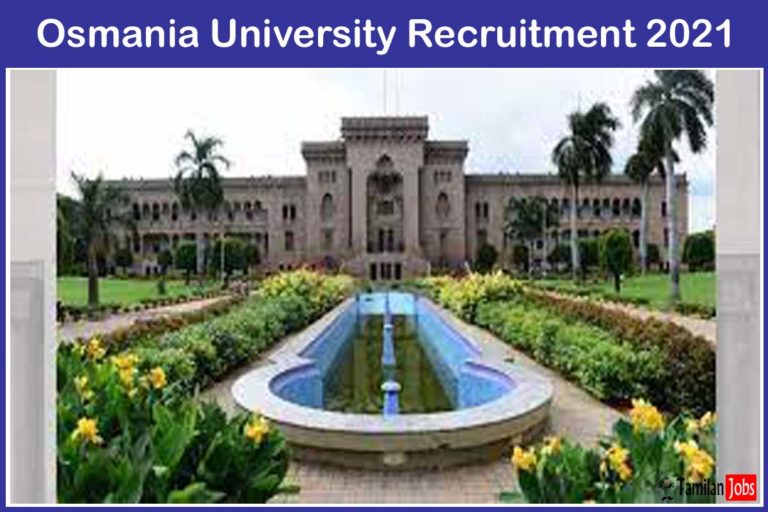 Osmania University Recruitment 2021