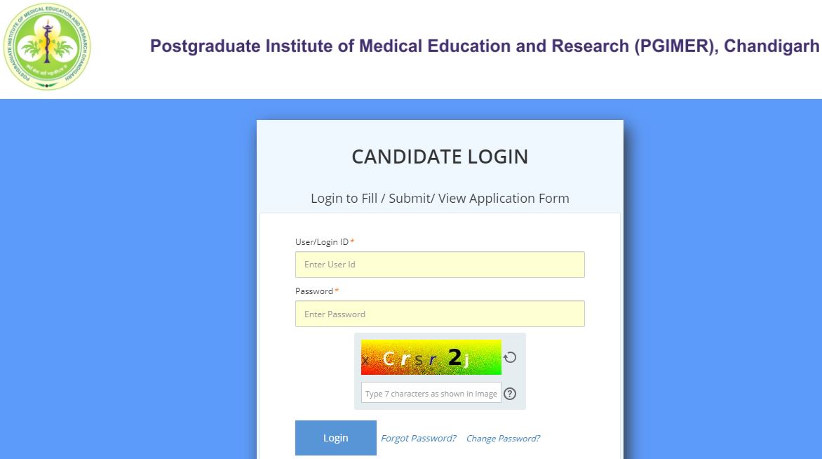 PGIMER Senior Resident Admit Card 2021