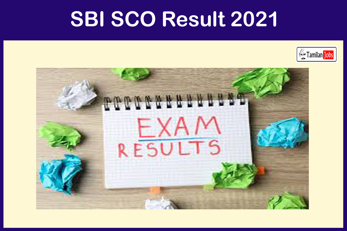 SBI SCO Result 2021