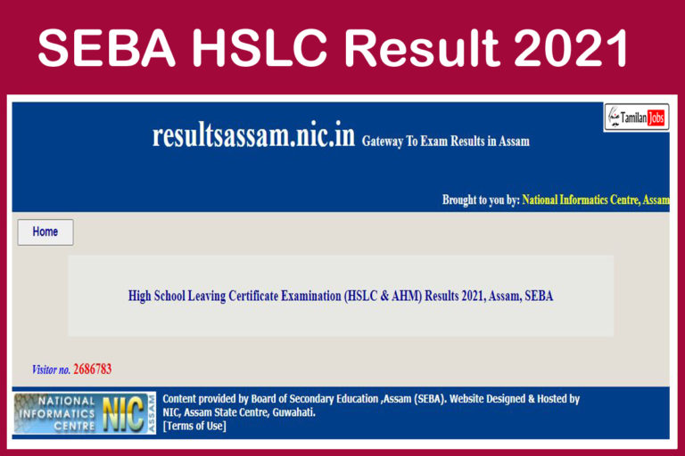 SEBA HSLC Result 2021