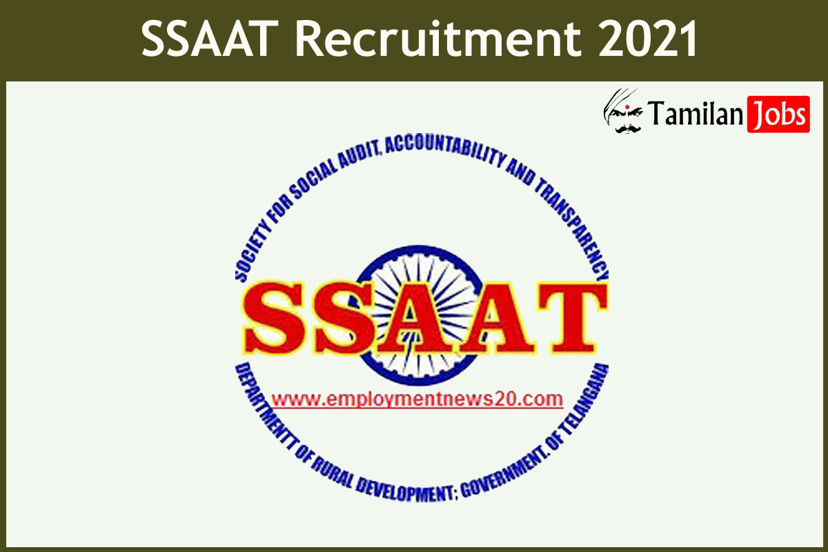 SSAAT Recruitment 2021