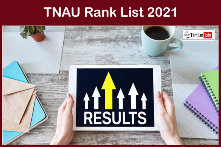 TNAU Rank List 2021