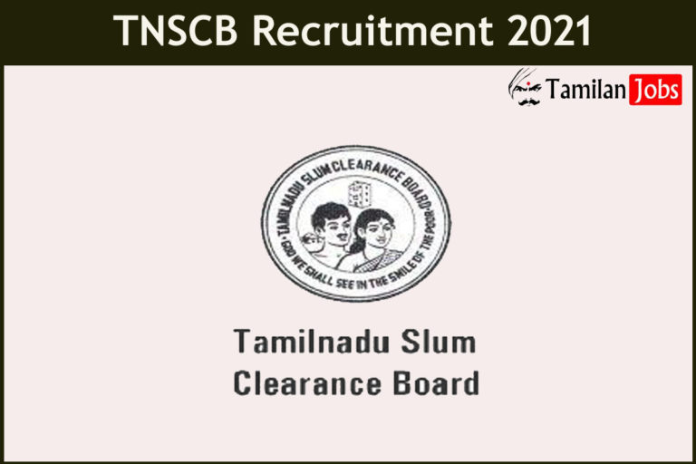 TNSCB Recruitment 2021
