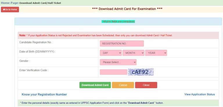 UPPSC Agriculture Services Mains Admit Card 2021