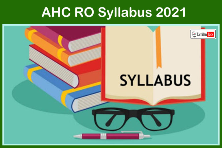 AHC RO Syllabus 2021