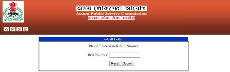 APSC Interview Call Letter 2021 for Assistant Director