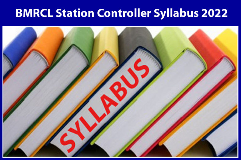 BMRCL Station Controller Syllabus 2022