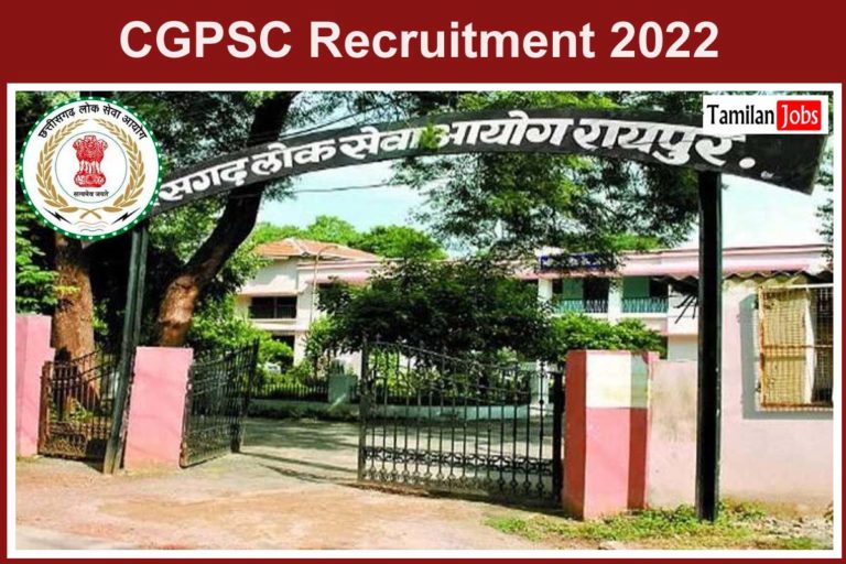 CGPSC Recruitment 2022